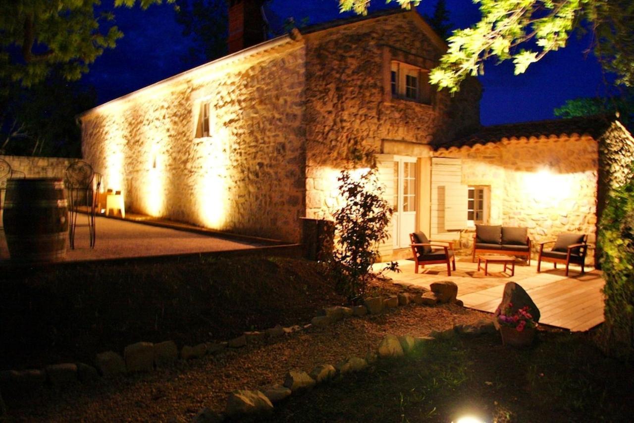 Villa Charmante A Lussan Avec Piscine Privee Et Jardin Closa Exterior foto