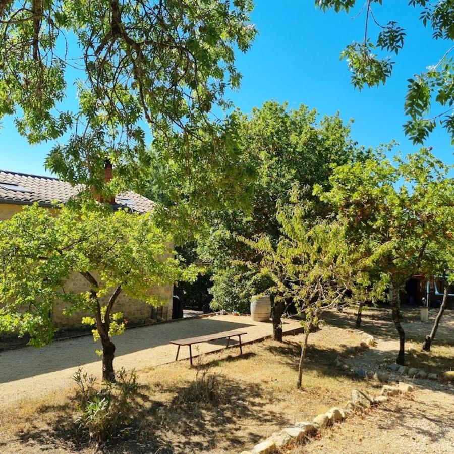 Villa Charmante A Lussan Avec Piscine Privee Et Jardin Closa Exterior foto